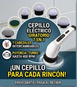 CEPILLO DE LIMPIEZA 7 EN 1  (Atención 1 unidad por $30.000 2 unidades $37.000)